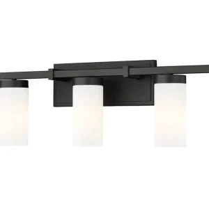 Danica Five Light Vanity in Matte Black