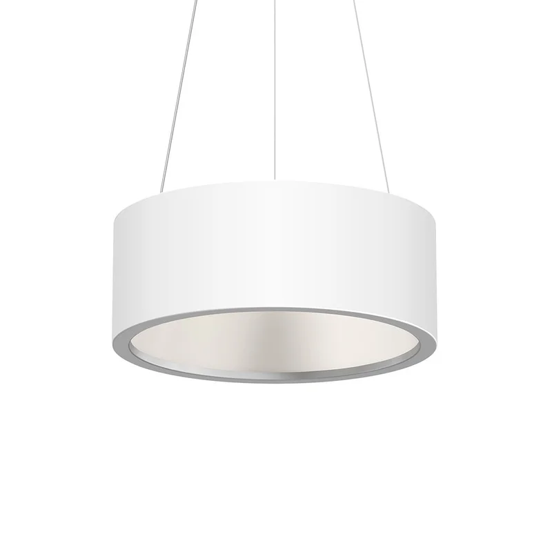 2863.03 Sonneman Tromme Architectural 18" LED Pendant with Satin White Finish